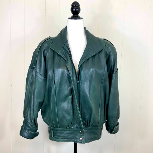 The Old Mill Jackets & Blazers - Vintage The Old Mill Leather Bomber Jacket Sz L